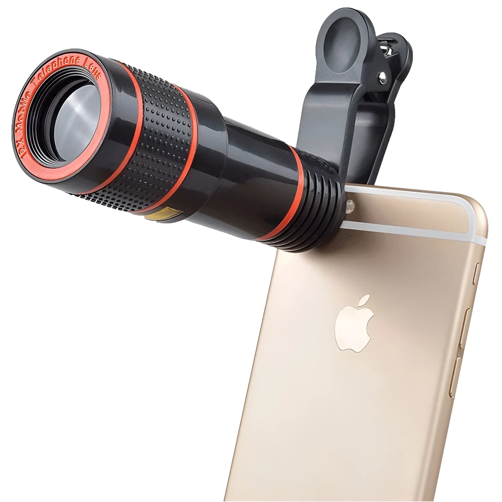12X magnification phone telescope with adjustable clip for smartphone photography
