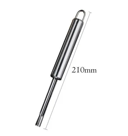 Stainless steel pineapple corer slicer with ABS handle on a kitchen worktop