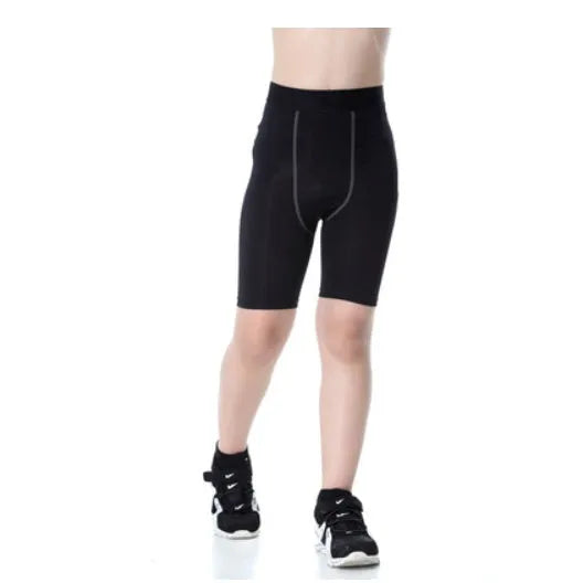 Kids sportswear set including t-shirts, shorts, and trousers in polyester spandex fabric