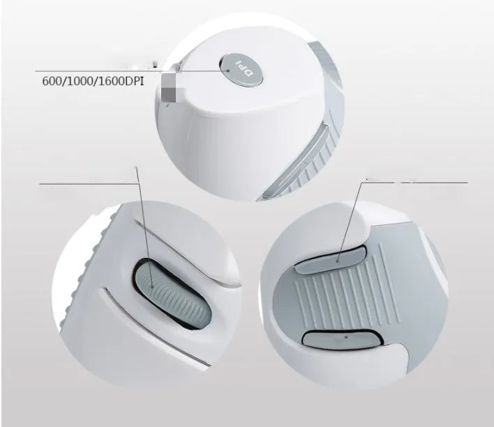 M 618 black and white wireless vertical ergonomic mouse with USB receiver