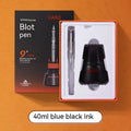 Automatic suction fountain pen with plastic barrel, stainless steel nib, and 40ml ink feeder
