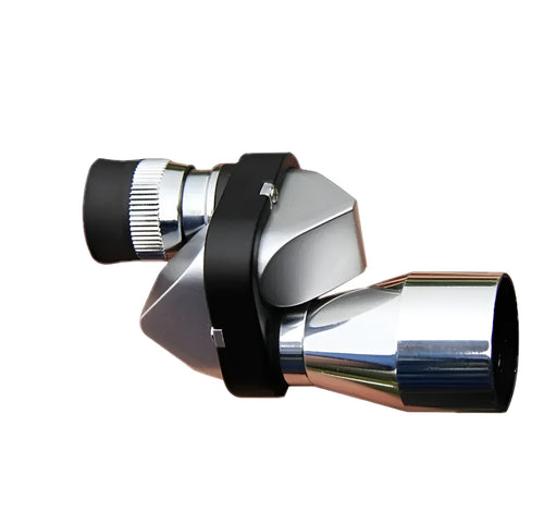 Compact aluminium alloy 8x20mm monocular telescope with foldable eyecup on a canvas bag.
