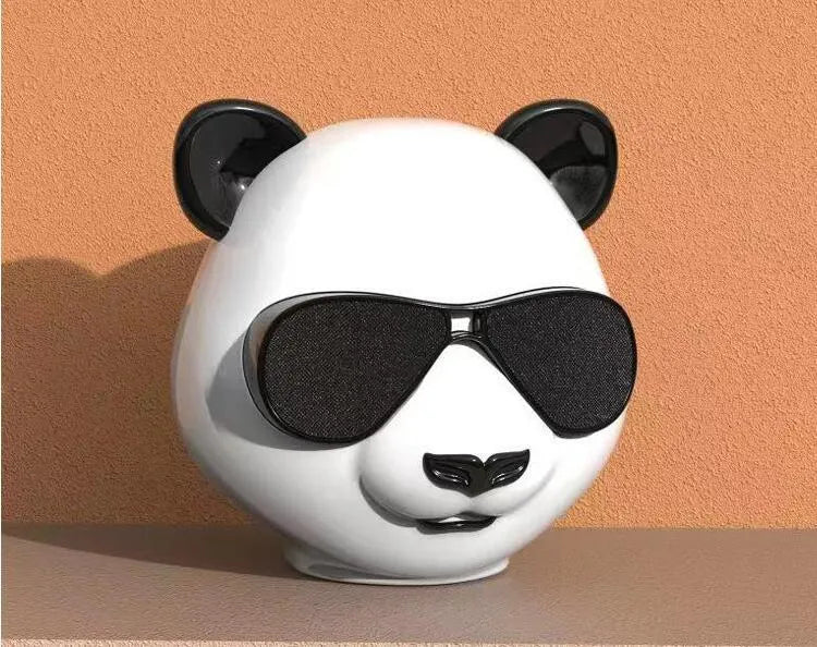 Portable mini Bluetooth speaker with classic style design showing wireless connectivity and compact proportions