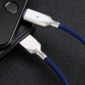 8 pin charger cable compatible with Apple with ballistic nylon cord and zinc alloy joints