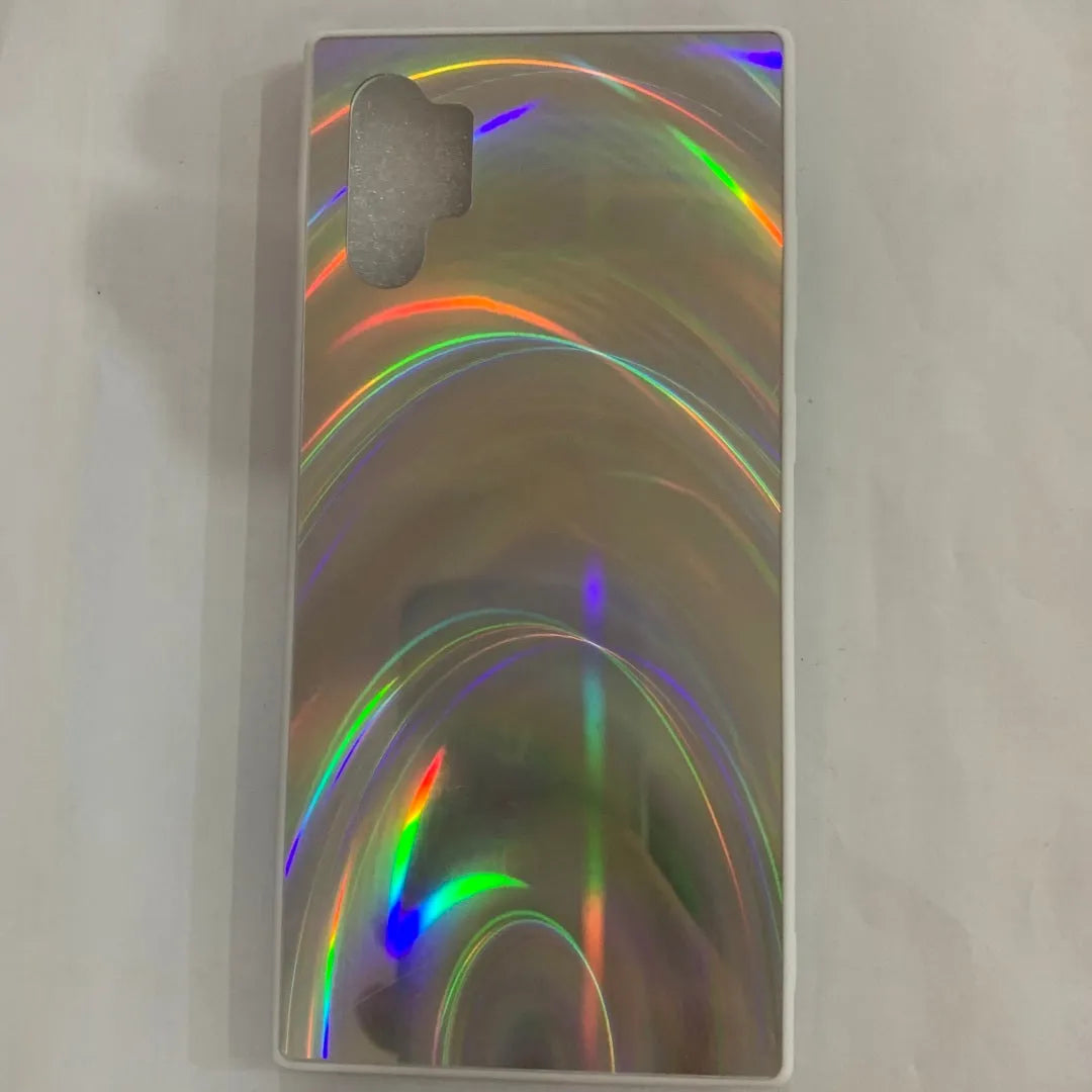 Rainbow mirror TPU PC acrylic glitter phone case in pink, black, silver, purple, red, green, blue for Samsung A20 and iPhone 6