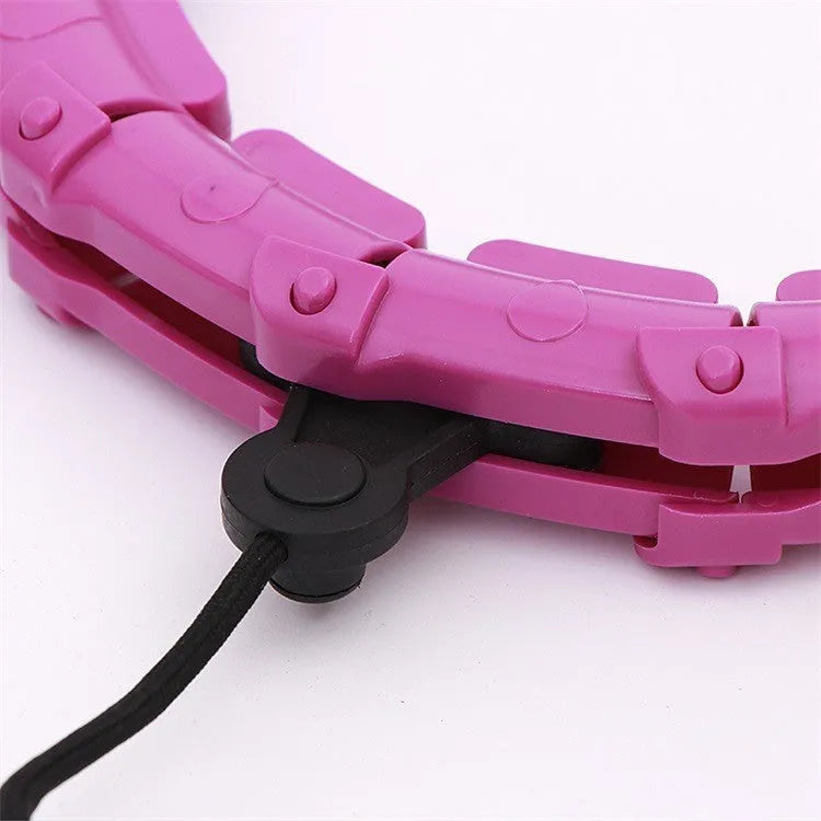 Massage soft ball fitness equipment with detachable waist belt in pink, blue, or purple colours