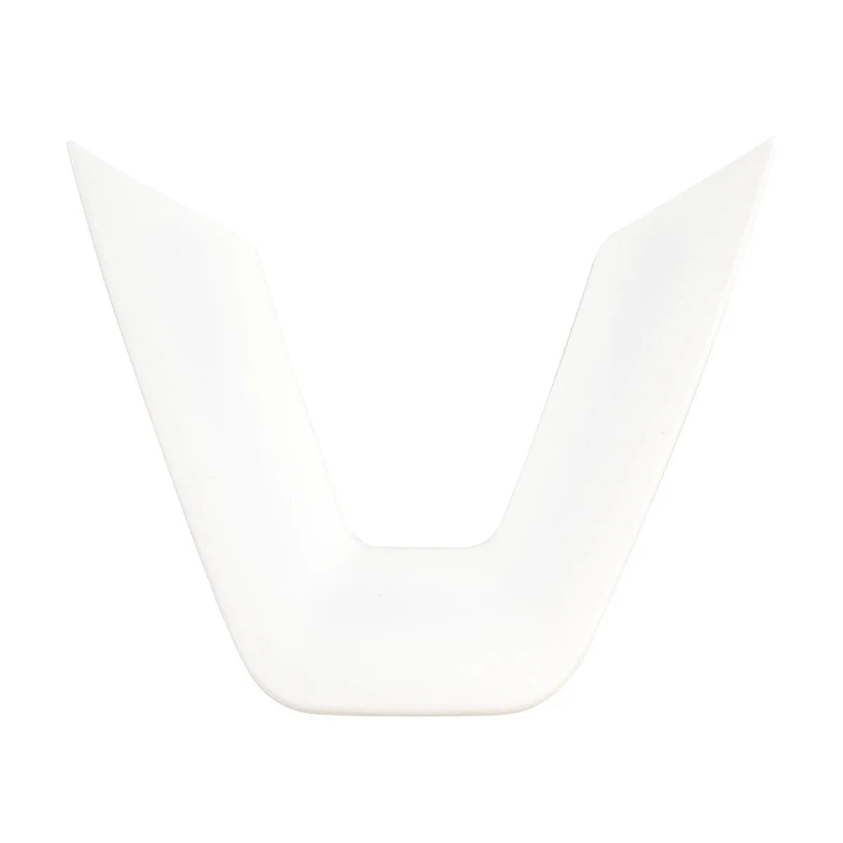 White plastic ABS steering wheel patch for interior protection and renewal