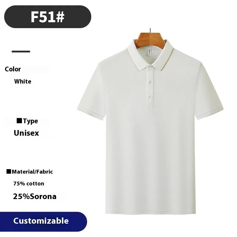 Men's loose fit solid colour cotton pullover shirt with short sleeves for summer workwear.