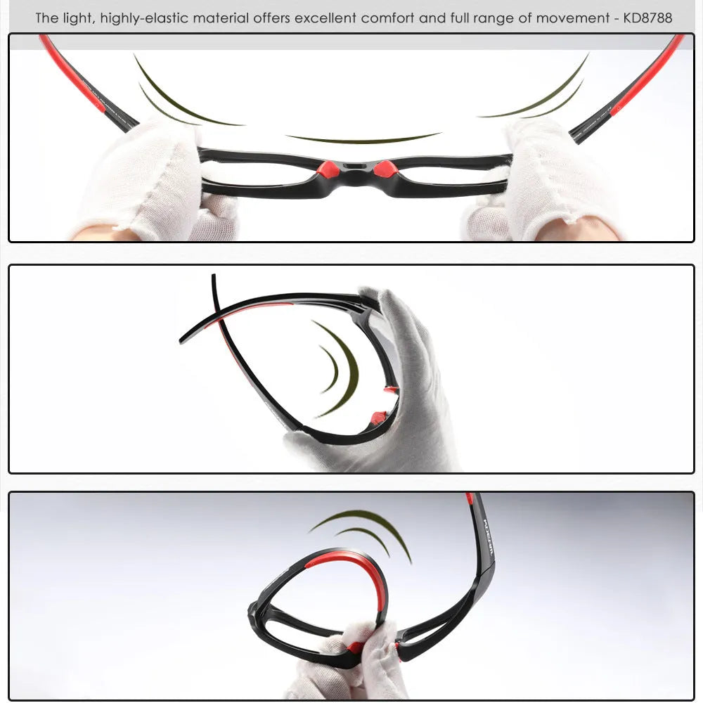 Ultralight polarised sports sunglasses with TR90 frame and silicone nose pads in multiple colour options.
