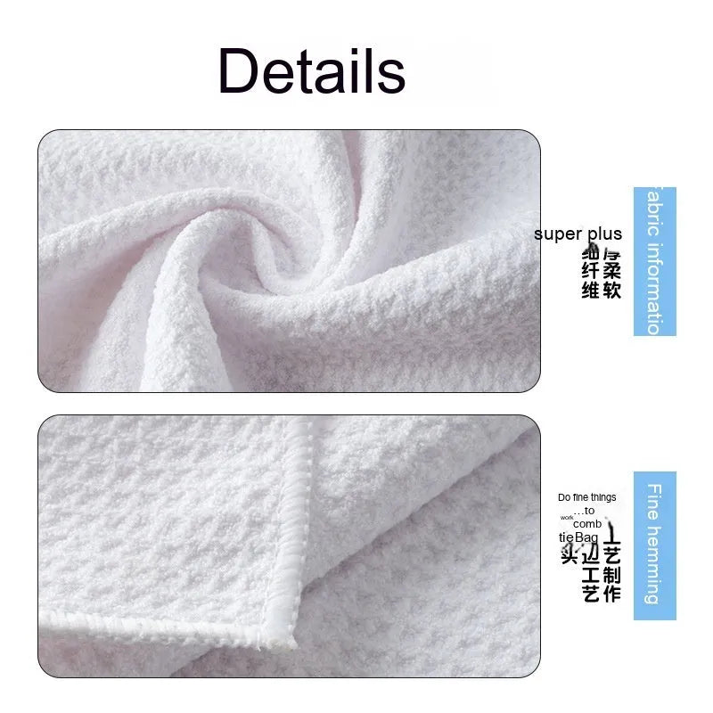 Waffle weave golf ball cleaning towel in blue, shown next to a golf ball.