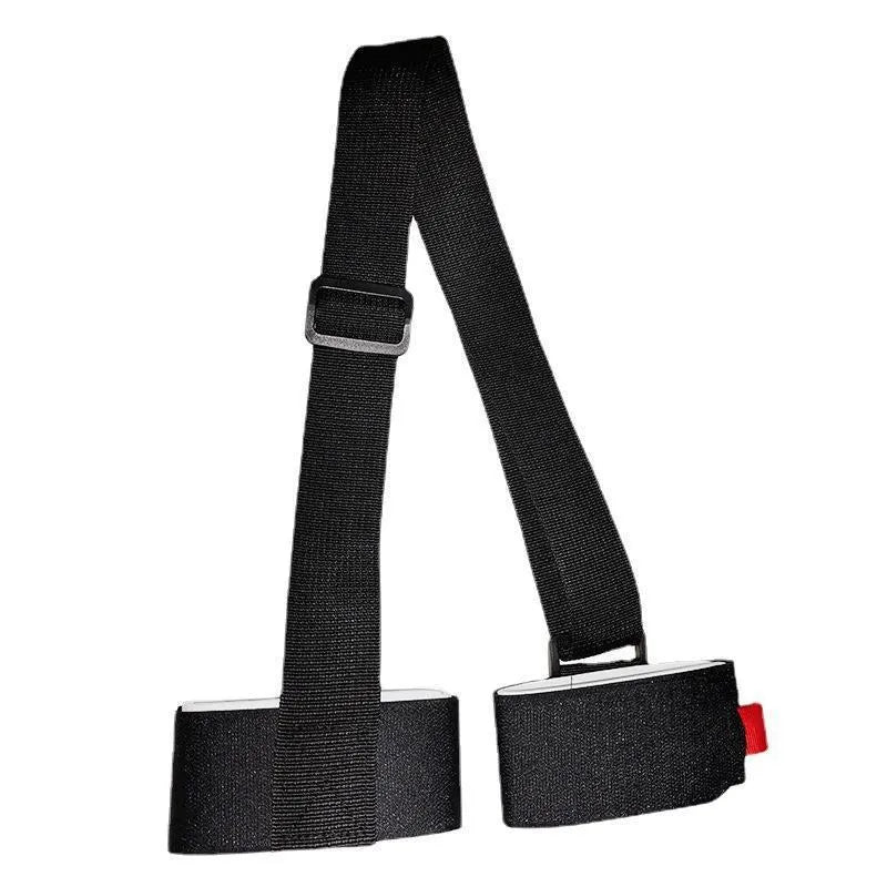 Skiing bandage shoulder strap with hook & loop fastening for double ski transport