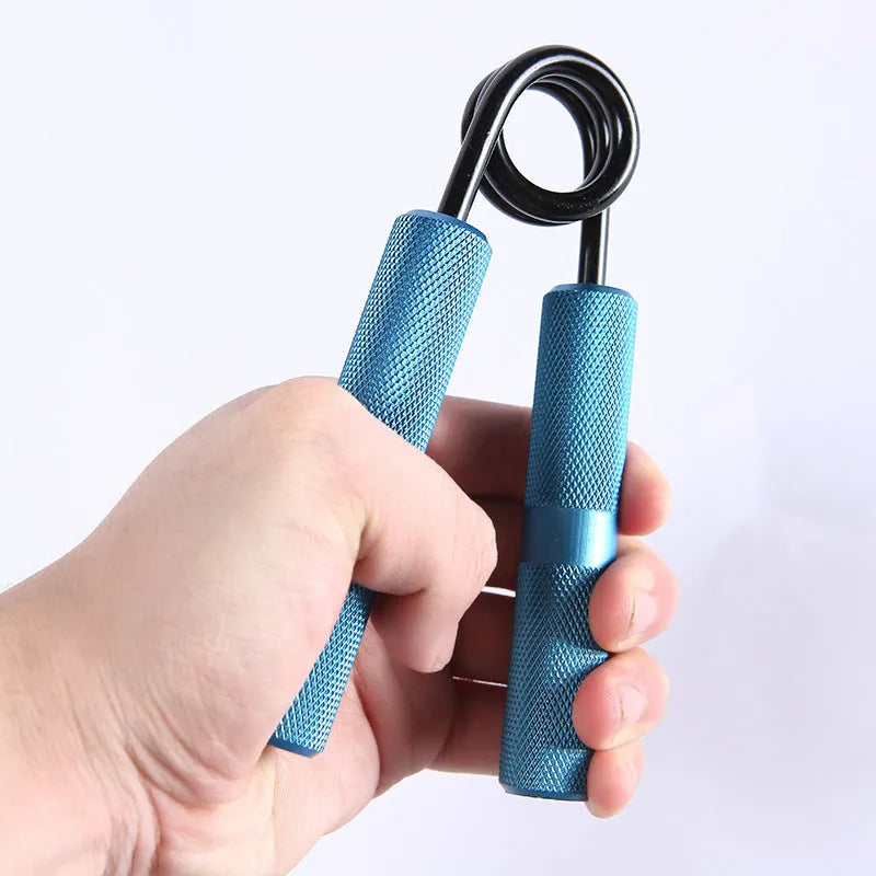 Metal spring gripper with adjustable resistance for hand rehabilitation and grip strength training