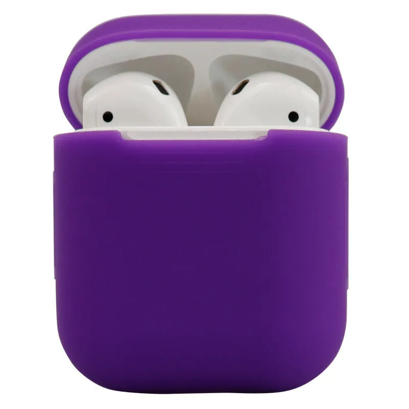 Silicone protective cover for AirPods 2 wireless headphones in multiple colour options