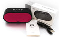 Bluetooth wireless speaker with subwoofer in choice of colours showing TF slot and USB port