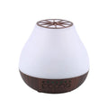 Wood grain USB essential oil aroma diffuser with colourful LED lights