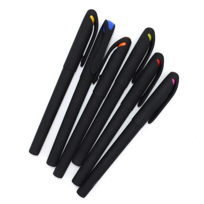 14cm long plastic gel pen with black refill for advertising gifts, shown in pack of ten pieces