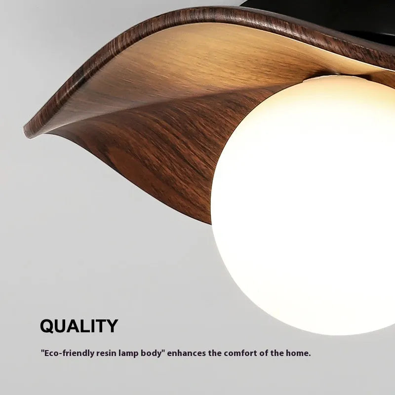 Antique style retro ceiling lamp for corridor or entrance in beige brown colour, 220V ceiling light