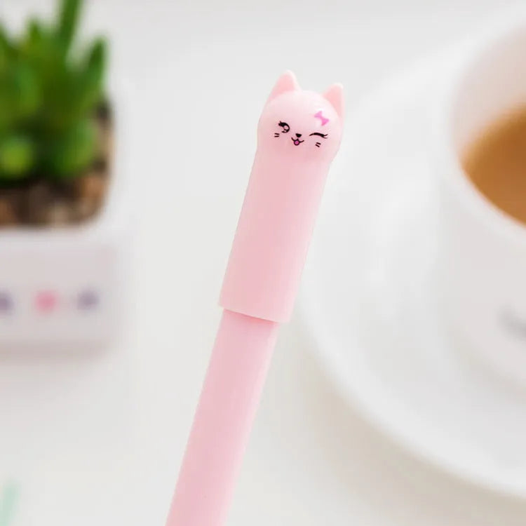 Pendulum cat gel pen with 0.5mm tip in multiple colour options for office writing