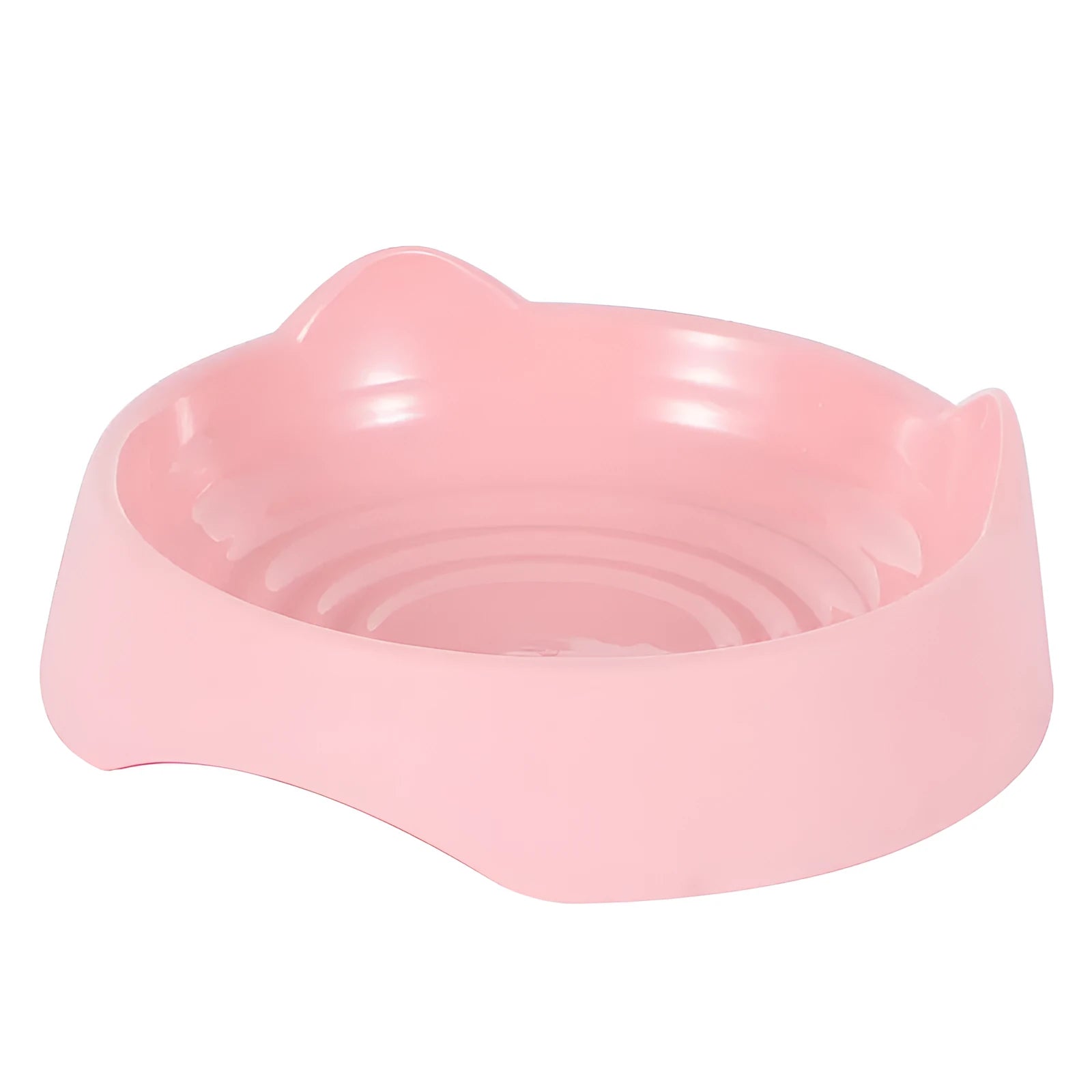 Ceramic dog slow feeder bowl with puzzle maze design in blue, green and pink colours showing S and L size options