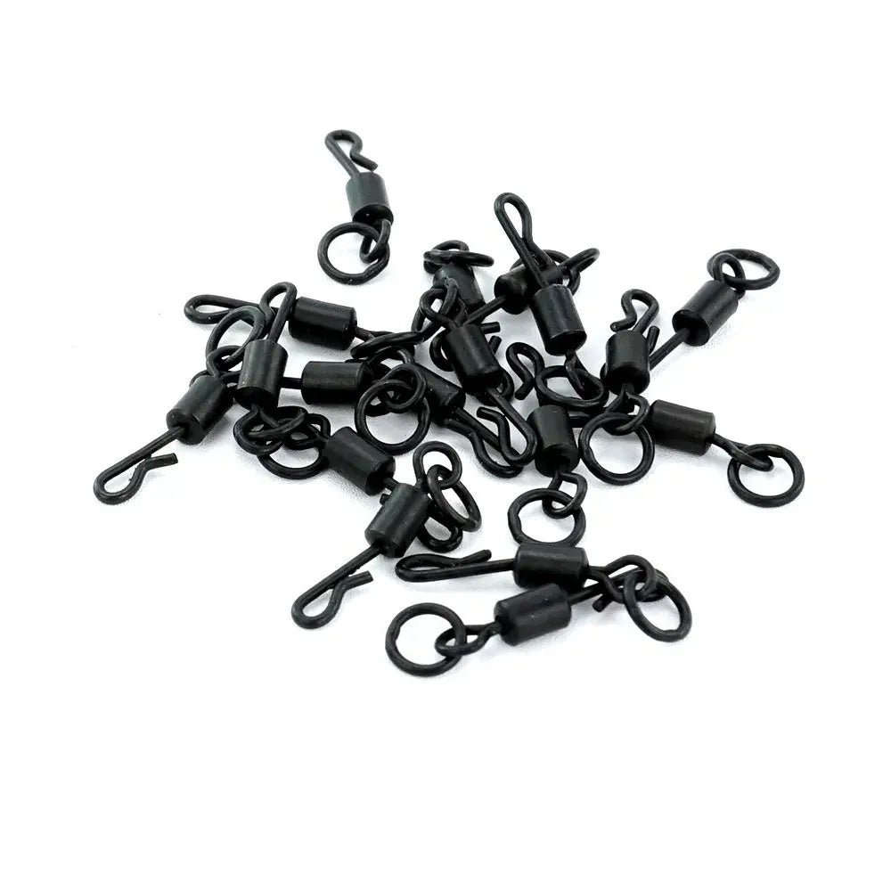 Carp fishing Q-type swivel connector stainless steel single circle 20 pack
