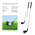 Golf metal club set with adult and children's club variants for parent-child outdoor practice