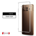 Transparent soft silicone phone case for Huawei Mate 10 and Mate 10 Pro with simple style and mirror element