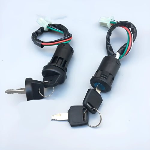 Waterproof electric door lock for automotive security systems with plastic housing