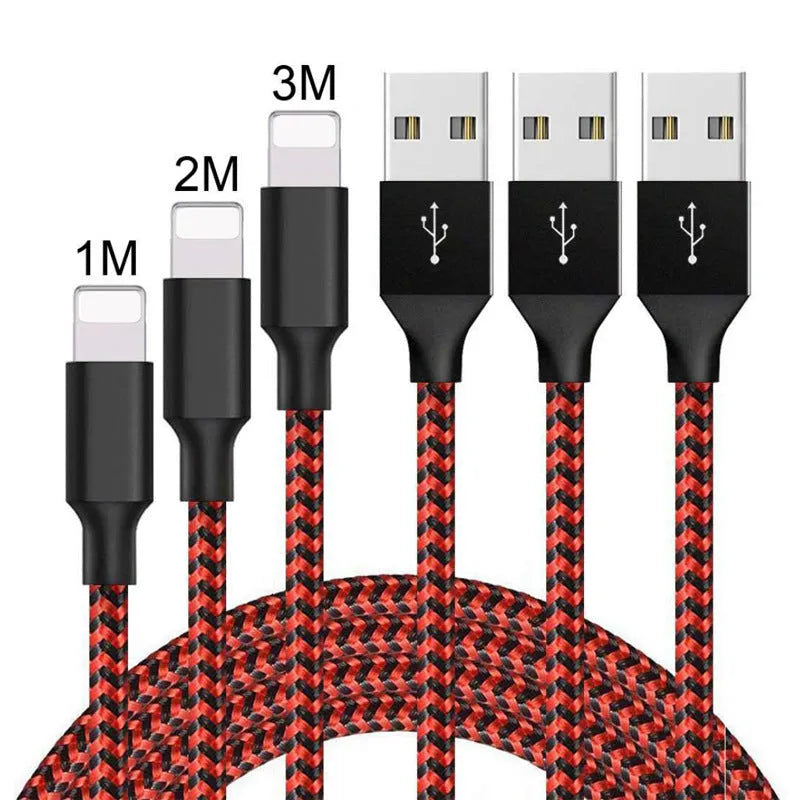 Braided Micro USB fast charging cable for Android phones in black and white.