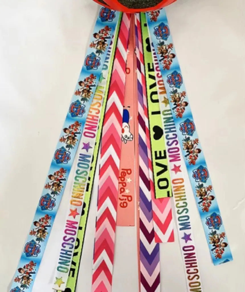 Children's helmet decorative streamers in multiple colours for skating and ski safety gear