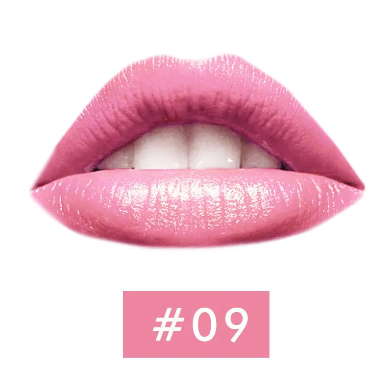 Beauty Creative mushroom head matte lipstick in black tube, shade Rose Red colour swatch