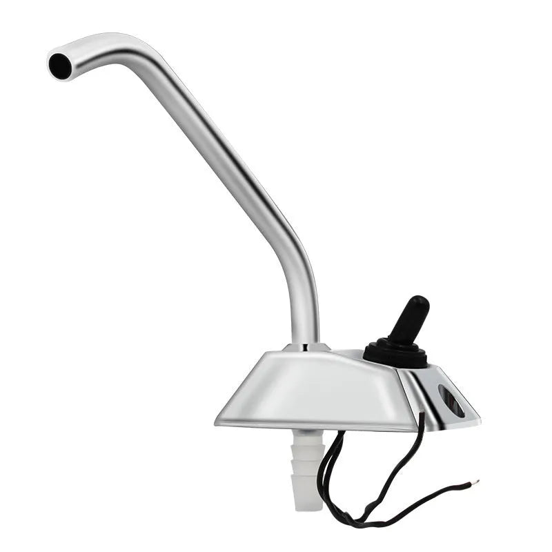 RV rotating faucet with electronic control in 316 stainless steel mirror finish
