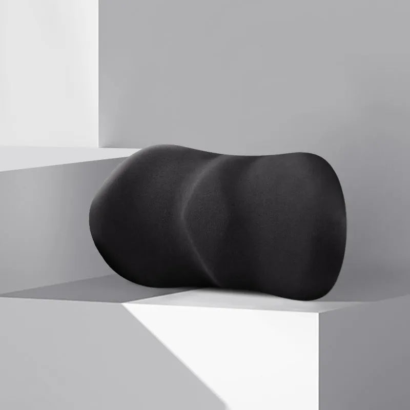 Car seat lumbar support and headrest cushion set in five colour options for driving comfort
