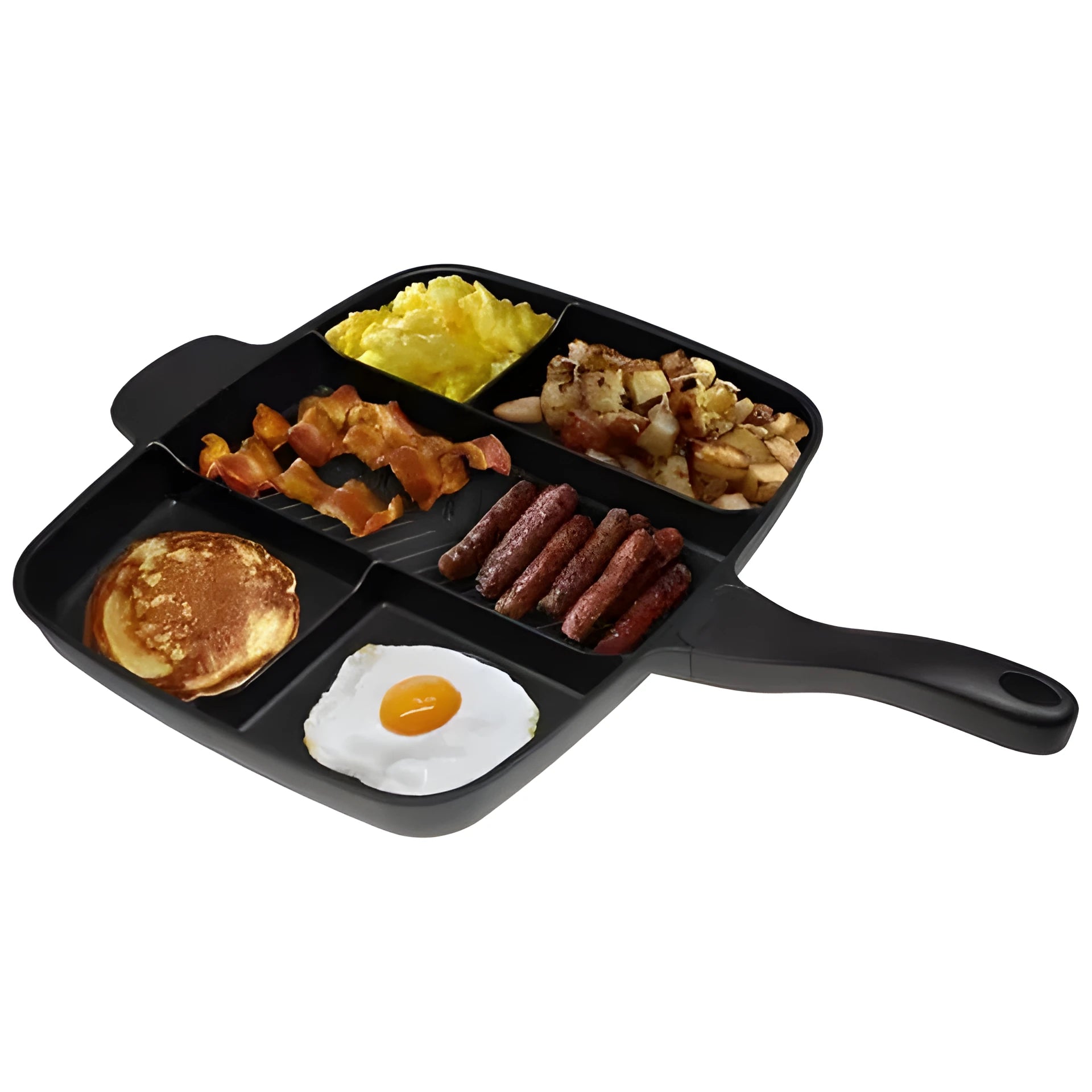 Large 38cm by 56cm multifunctional 5-in-1 frying pan bakeware with non-stick coating