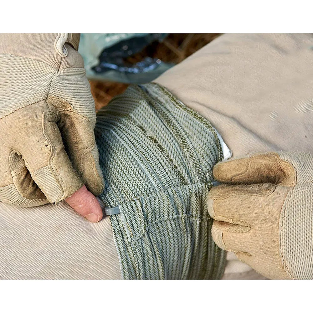 Portable hemostatic bandage tactical gauze tape in 4-inch and 6-inch sizes for emergency bleeding control