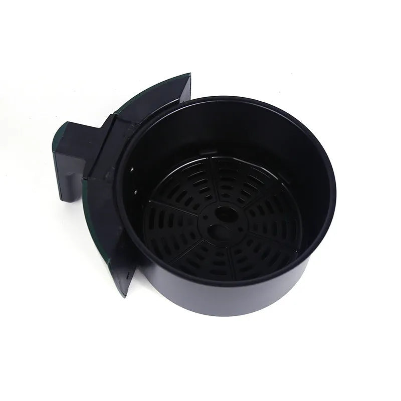 Home 5L multifunctional air fryer, black plastic body, 1200W, compact kitchen countertop size