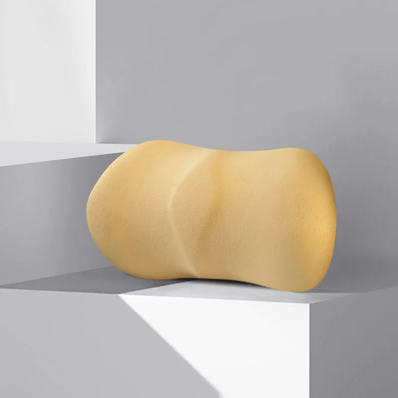 Car seat lumbar support and headrest cushion set in five colour options for driving comfort