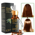 20ml bottle of hair essential oils with Moroccan walnut oil blend for repair and shine