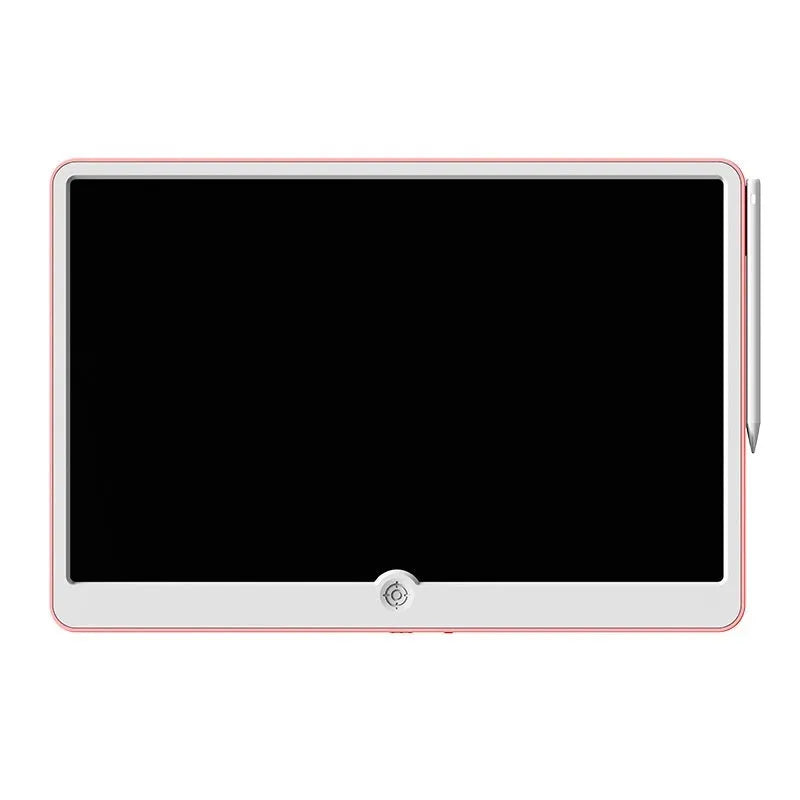 19-inch LCD rechargeable children's drawing board with magnetic pen in blue and white colour