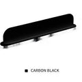 Black silicone kitchen sink water blocking plate measuring 52x5x85mm placed around faucet base