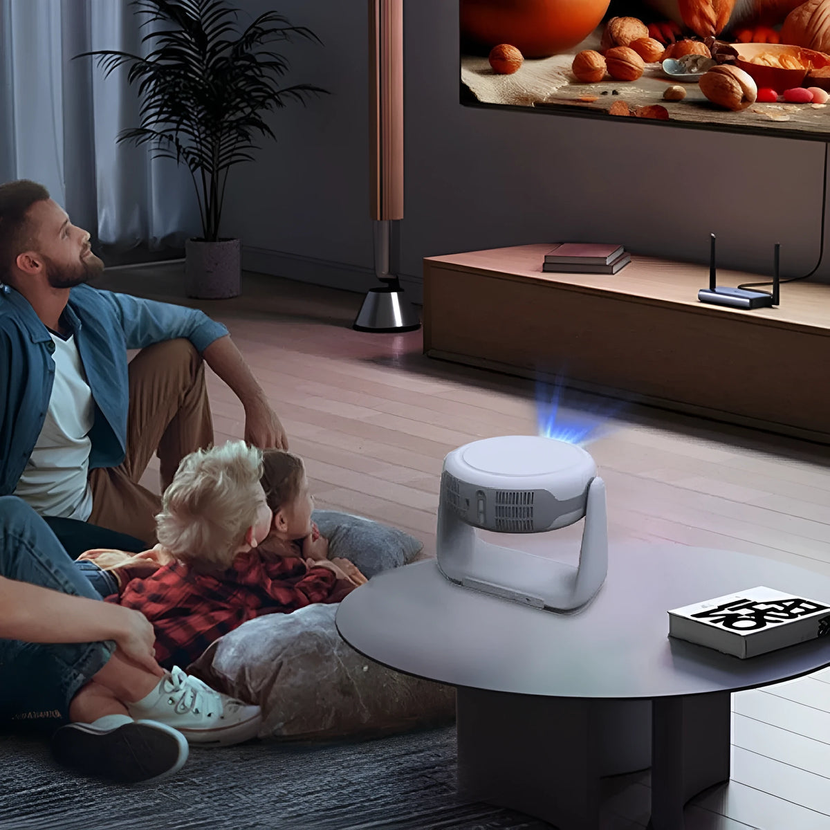 5G intelligent voice projector 1080p HD 1500 lumens smart wifi for home day direct wall projection