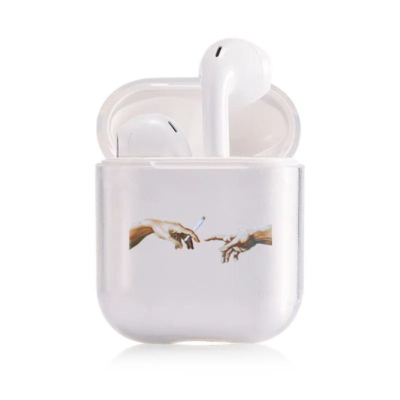 Transparent plastic protective cover for Apple AirPods and AirPods Pro charging case