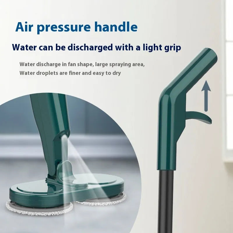 Wireless floor cleaning robot with sweeping and mopping functions in S5 Green colour