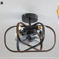 Alova Idyllic American fan lamp Nordic minimalist dining room ceiling light with metal blades