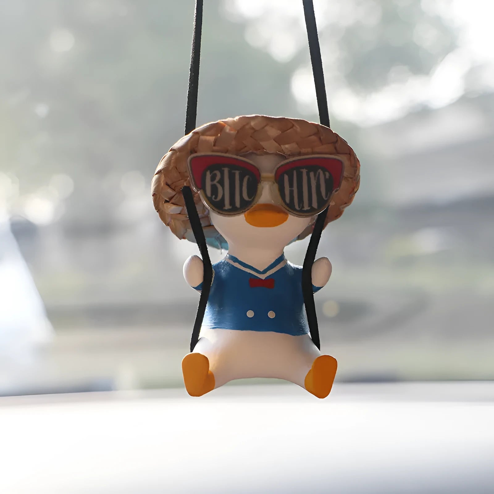 Car mounted gypsum aromatherapy pendant with cartoon design in four style options