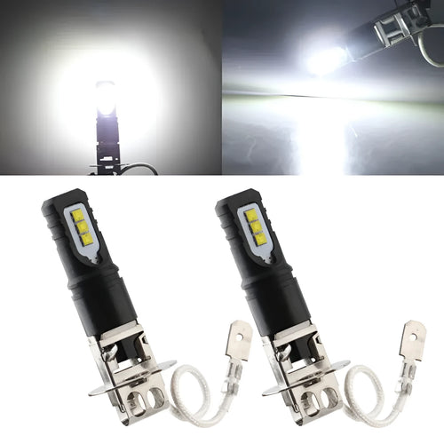 Aluminium alloy car bulb fog lamp with white light colour for H3/H1 vehicle fittings