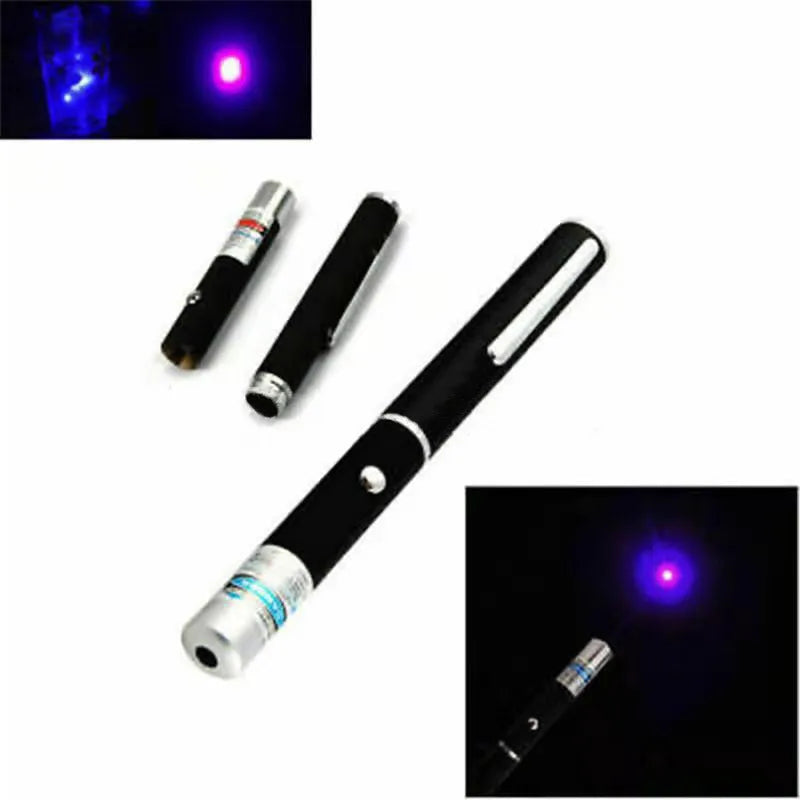 3-pack metal single point laser pens for dogs and cats in three colour options