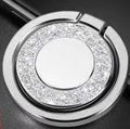 Bling glitter metal phone holder ring with 360 degree rotation and flip stand in gold colour