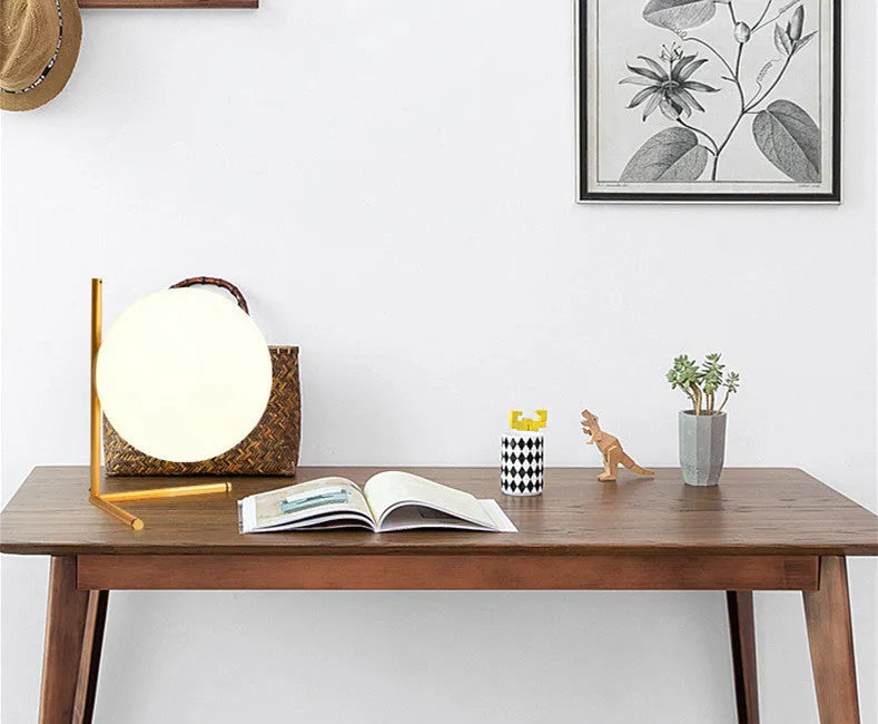 Creative LED lamp with glass shade in three different size options