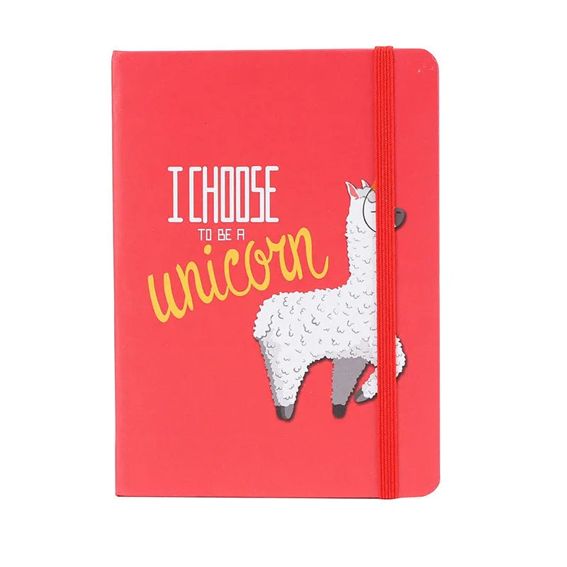 Creative alpaca cartoon design notepad notebook in A5, A6 and A7 sizes