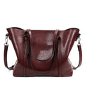 Retro European messenger bag women handbag PU large capacity A4 in coffee colour